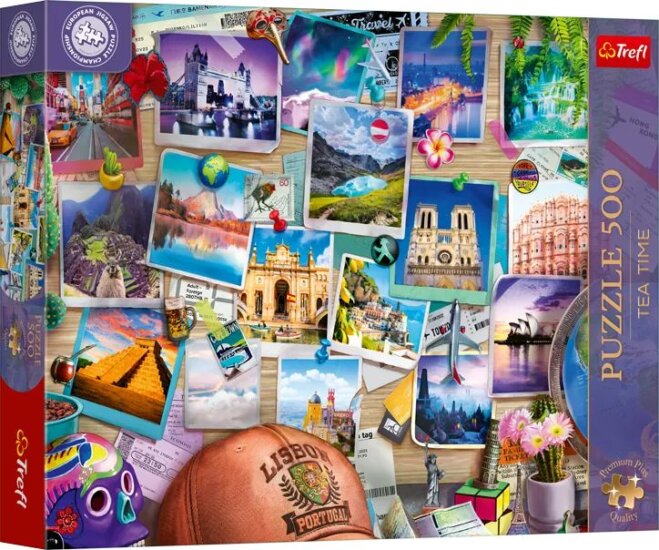 Trefl 37616 Premium Plus European Puzzle Championship Utazás 500 darabos puzzle