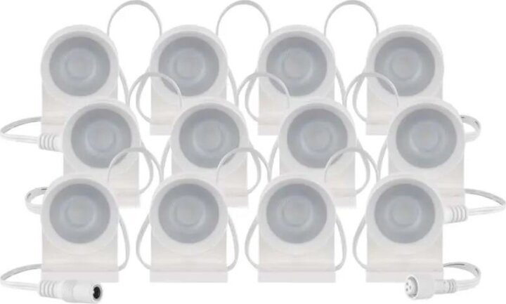 Emos GoSmart ZIW15CR Hálózati RGBIC+CCT WiFi LED reflektor 12 darab - Fehér