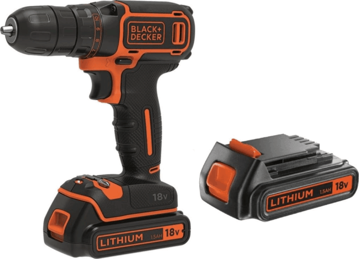 Black & Decker BDCDC18B-QW Akkus fúró-csavarozó + 2x 18V Akkumlátor