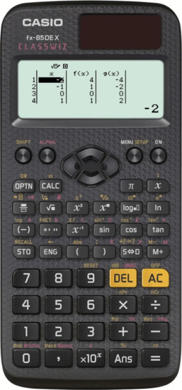 Casio FX-85DE Elemes/ Napelemes Tudományos Számológép - Fekete