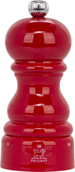 Peugeot Paris Manuális Fa Borsőrlő 12 cm - Piros