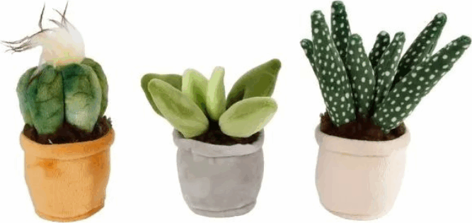 Cserepes virág plüssfigura 12-17 cm - Többféle