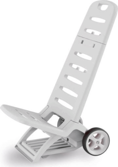 Adriatic 802/B 2in1 Strandszék és húzós kocsi - Fehér