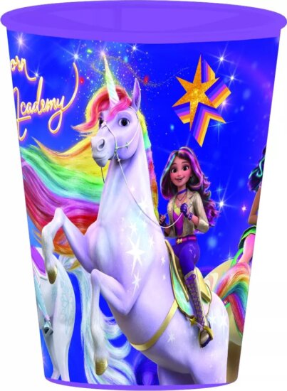 Unikornis Akadémia Műanyag pohár 260 ml - Mintás