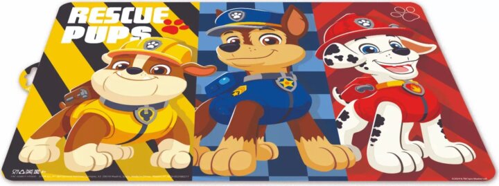 Mancs őrjárat Műanyag gyerek tányéralátét 35 x 40 cm - Mintás