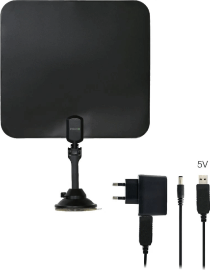 Evolveo Xany 2C LTE Beltéri FM/DAB+/DVB-T/T2 TV Antenna - Fekete