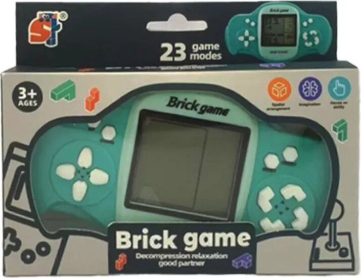 Brick game Játékkonzol 23db beépített játékkal - Zöld