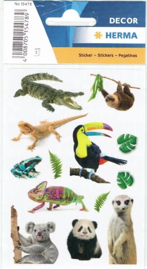 Herma 15478 Egzotikus állat mintás matrica csomag Herma 15478 Egzotikus állat mintás matrica csomag