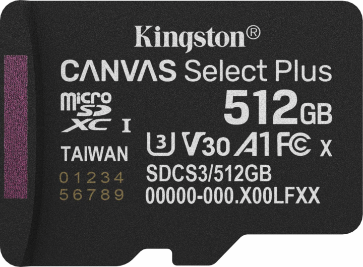 Kingston 512GB MicroSDXC UHS-I U3 Memóriakártya