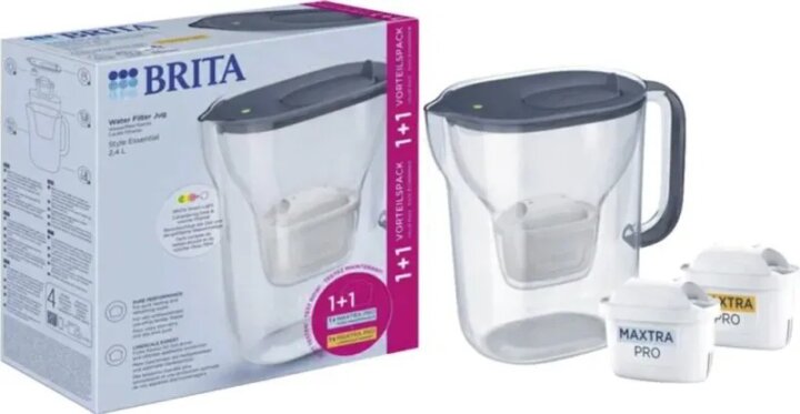Brita Style Essential Vízszűrő kancsó 2,4L kék + 2db filter