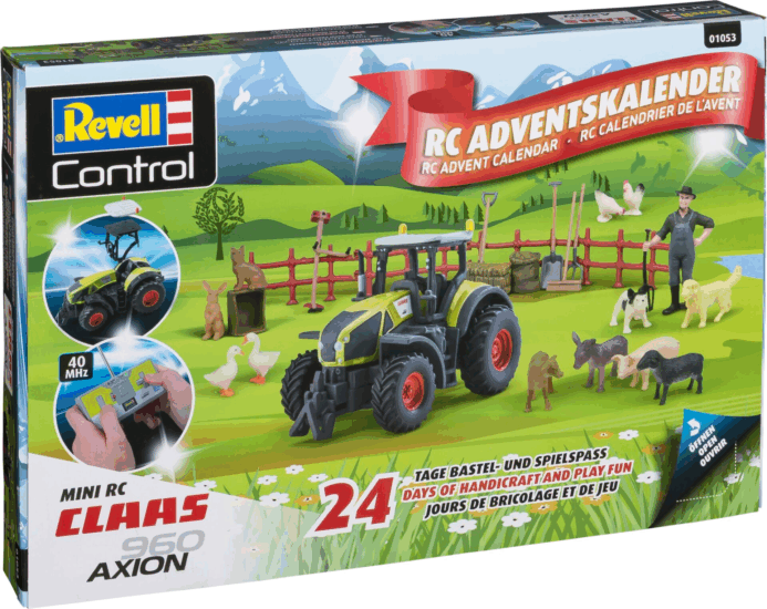 Revell 01053 Távirányítós RC Claas Axion 960 traktor Adventi kalendárium