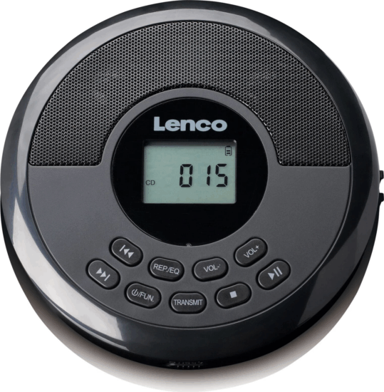 Lenco CD-340BK Discman Hordozható CD lejátszó - Fekete