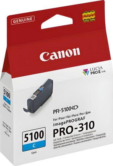 Canon PFI-5100C Eredeti Tintapatron - Ciánkék