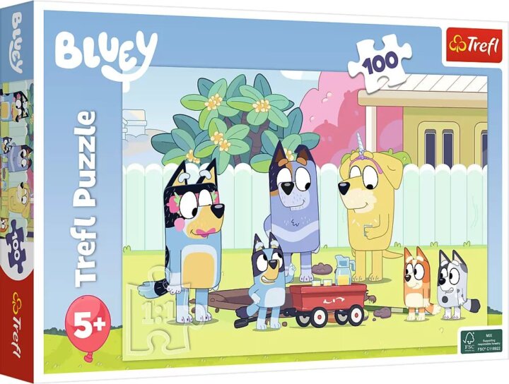 Trefl 16471 - Bluey boldog világa 100 darabos puzzle Trefl 16471 - Bluey boldog világa 100 darabos puzzle