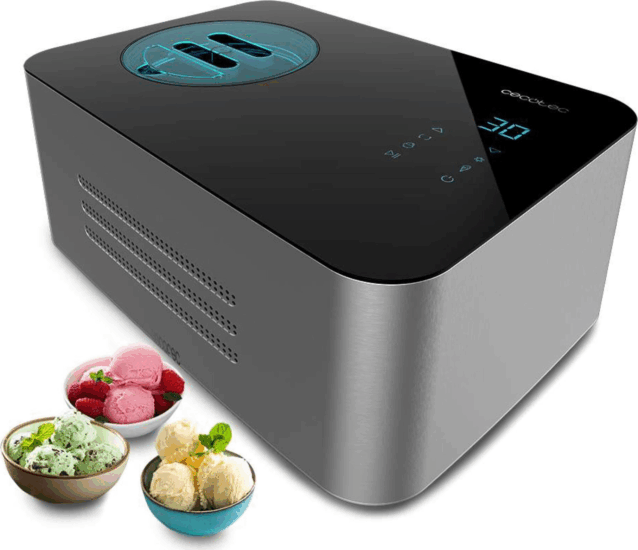 Cecotec Gelacy 1500 Touch Fagylaltkészítő 1,5L 150W - Fekete / Ezüst