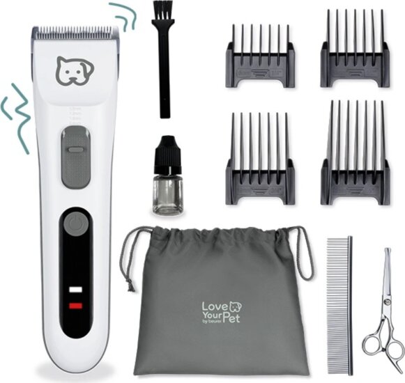 Beurer PP 110 Fluffy Trimmer Love Your Pet Akkus Állatszőr nyíró - Fehér