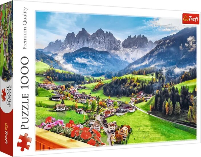 Trefl 10946 - Santa Maddalena Dolomitok Olaszország 1000 darabos puzzle Trefl 10946 - Santa Maddalena Dolomitok Olaszország 1000 darabos puzzle