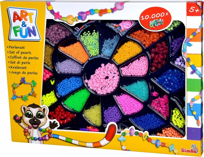 Simba Art&Fun Giga színes gyöngyszett 10 000 darabos kreatív készlet