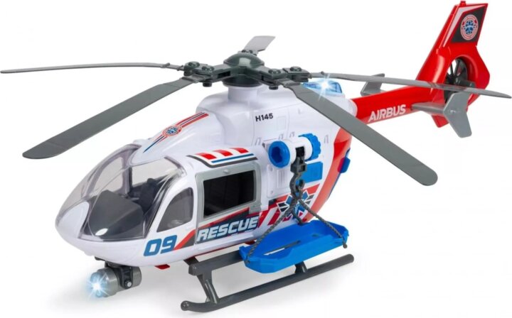 Dickie Toys Airbus H145 mega mentőhelikopter fény- és hanghatásokkal 1:24 - Fehér