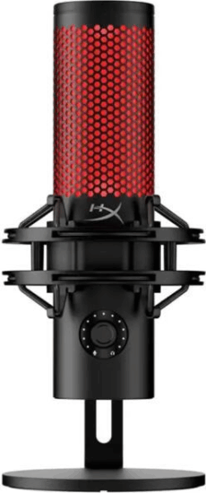 HyperX QuadCast 2 Asztali Dinamikus Kardioid Mikrofon - Fekete/Piros