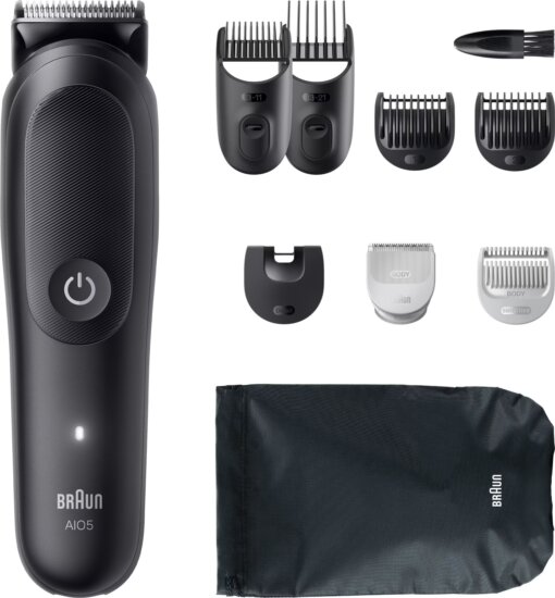 Braun AIO 5540 All-in-One Style 9 az 1-ben Akkus Multifunkciós Készlet - Fekete