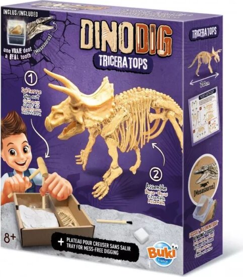 BUKI Dinó csontváz felfedező készlet - Triceratops