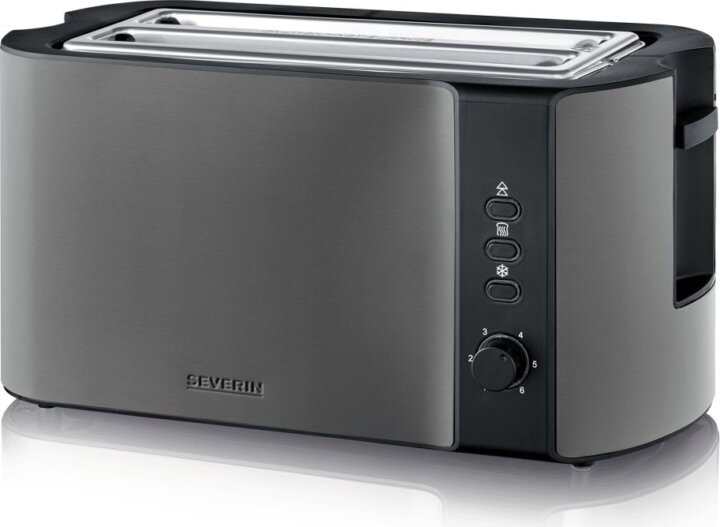 Severin AT 9341 2 hosszú szeletes kenyérpirító 1400W - Sötét Inox