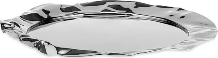 Alessi Foix Polirozott rozsdamentes acél Kerek tálca 44 cm - Ezüst