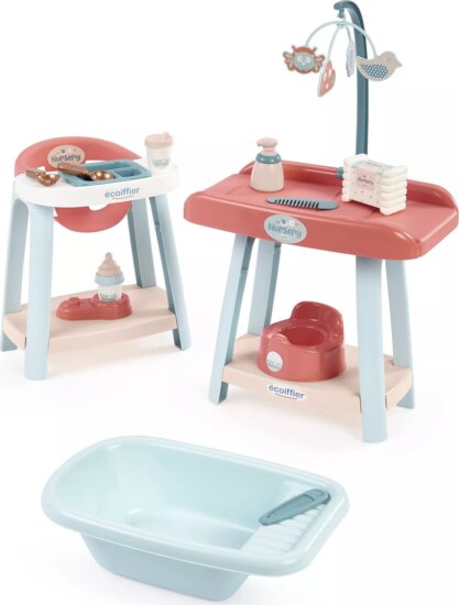 Écoiffier 3 az 1-ben babaápolási játékszett