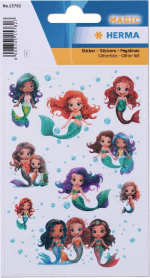 Herma 15782 Varázslatos sellő mintás csillogós fóliamatrica csomag Herma 15782 Varázslatos sellő mintás csillogós fóliamatrica csomag