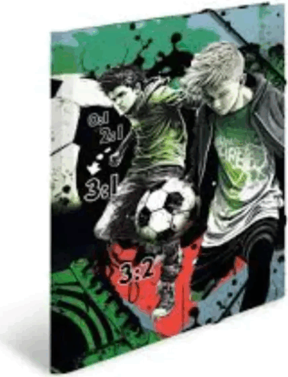 Foci mintás A3 gumis mappa - Mintás