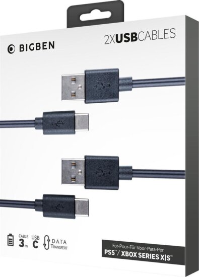 BigBen 2807142 Multi USB-C kábel 3m - Fekete