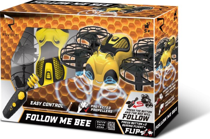 Syma Távirányítós Drón-méhecske követő üzemmóddal - Fekete/Sárga