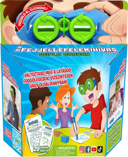 Zink Toys Fejjel lefelé kihívás - Dupla csavar családi társasjáték Zink Toys Fejjel lefelé kihívás - Dupla csavar családi társasjáték