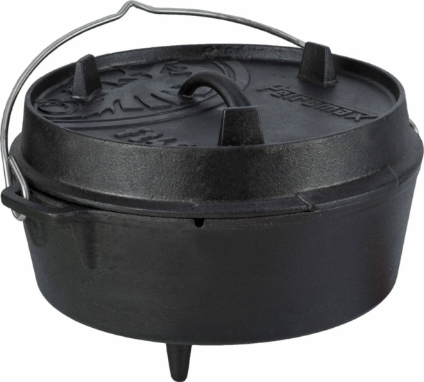 Petromax FT4.5 Öntöttvas Főzőedény Lábakkal Ø 22cm 4,5L - Fekete