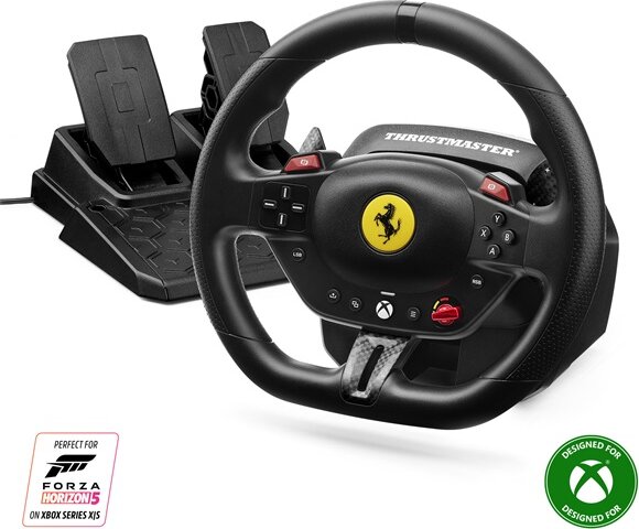 Thrustmaster T98 Ferrari 296 Edition Kormány és Pedál - Fekete (Xbox Series/Xbox One/PC)