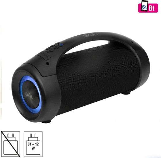 SAL BT 5000 Vízálló Hordozható Bluetooth Hangszóró 50W - Fekete