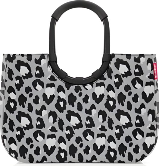 Reisenthel Loopshopper L Bevásárlótáska - Szürke Leopárd mintás