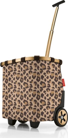 Reisenthel Carrycruiser Gurulós Bevásárlókocsi - Fekete/Bézs Leopárdmintás