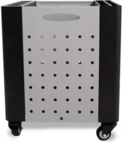 Alfa Forni AFI-PP-DADO Rozsdamentes acél Lapáttartó doboz 38 x 38 x 46 cm - Fekete / Inox