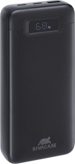 RivaCase VA1082 Powerbank USB-A + Type-C / 20000mAh 65W - Fekete