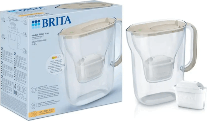 Brita Essential Vízszűrő kancsó 2,4L bézs + 1db filter