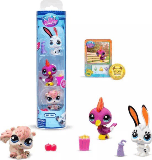 Hasbro Littlest Pet Shop 3 darabos Country Pets játékfiguraszett