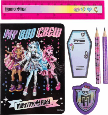 Mattel Moster High 5 részes Írószer készlet lányoknak