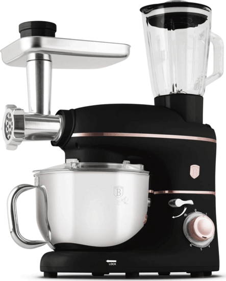 Berlinger Haus BH/9534 Multifunkcionális konyhai robotgép 5.5L 1500 Watt - Fekete / Rózsaszín Berlinger Haus BH/9534 Multifunkcionális konyhai robotgép 5.5L 1500 Watt - Fekete / Rózsaszín