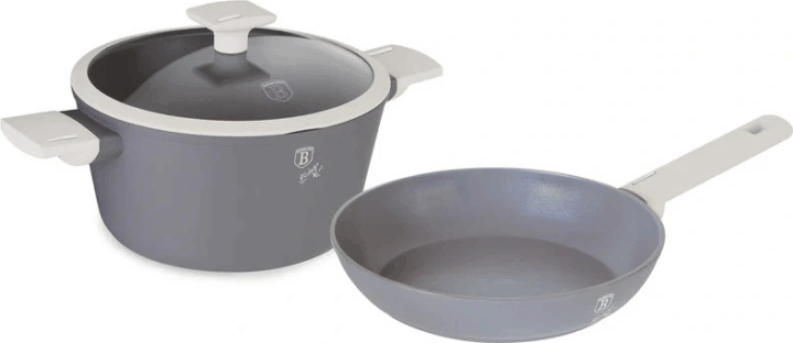 Berlinger Haus BH/8166 Kovácsolt Alumínium Edénykészlet - Matt szürke (3 részes)