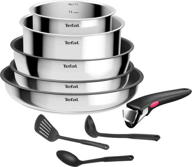 Tefal Cook Eat L881S904 Rozsdamentes Acél Edénykészlet - Inox (9 részes) Tefal Cook Eat L881S904 Rozsdamentes Acél Edénykészlet - Inox (9 részes)