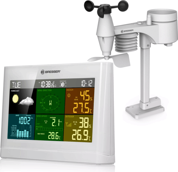 Bresser 7002550GYE000 5 az 1-ben Meteorológiai Időjárás állomás - Fehér Bresser 7002550GYE000 5 az 1-ben Meteorológiai Időjárás állomás - Fehér