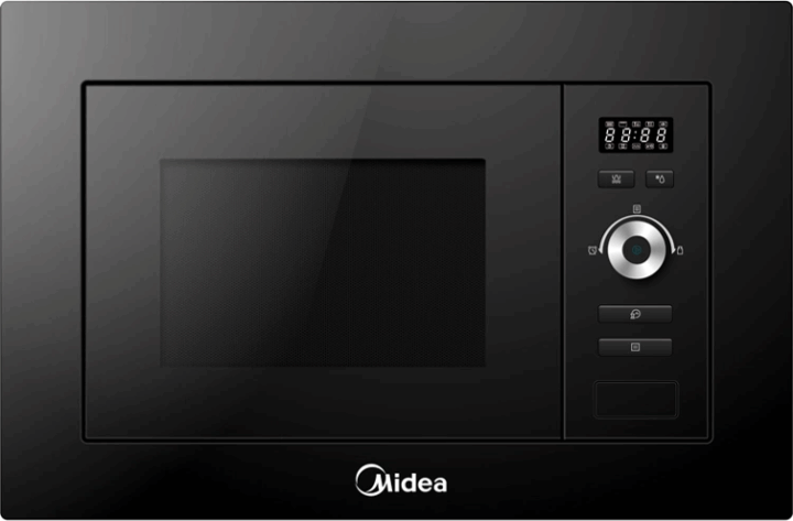 Midea AG820BS9 Beépíthető Mikrohullámú Sütő 20L 800W - Fekete