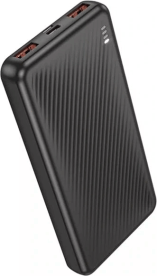 Borofone BJ56 USB-A + Type-C Powerbank 10000 mAh 18W - Fekete